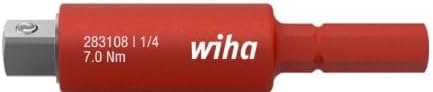 Wiha slimVario Electric 43139 Adaptor for 1/4 Inch Socket Spanner Red 1 Piece