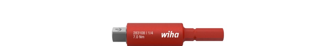 Wiha Red Slimvario Electric 43139 Adaptor For 1/4 Inch Socket Spanner 1 Piece