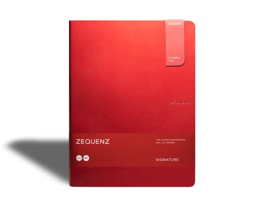 Journal Classic 360 rouge grand format à grille 200 pages pour vos notes