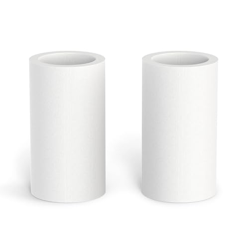 MEANLIN MEASURE 2PCS Kit de cartuchos de repuesto con elemento filtrante blanco de 5 micras, filtro de agua para sedimentos de 1.29