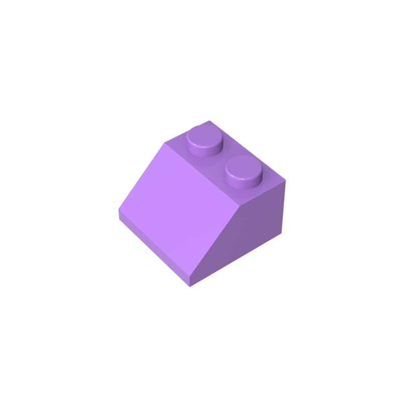 Gobricks 3039 Slope Brick 2x2 Sloped Brick 50 Pieces GDS-589 Compatible with Lego Building Blocks Color:Medium Lavender โ image 1