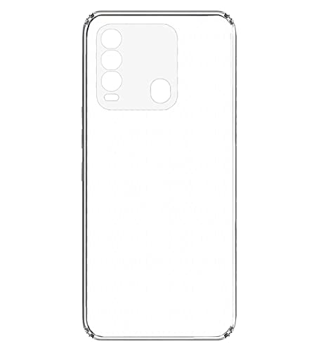 Image of Soft Flexible Silicone Back Cover Compatible with Tecno Spark 8, Transparent Case
