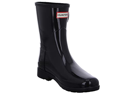Hunter Women's Refined Short Gloss Mid Calf Boot - Image 6