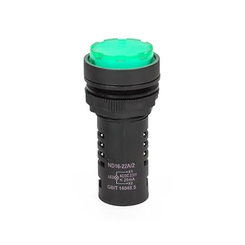 Luz indicadora de señal de 220V ND16-22A/2 piloto verde para automatización
