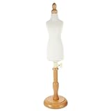 Hohopeti Kleiner Stabiler Kleidungsschneider puppenständer aus Holz Faltenfrei für Damenkleidung rutschfest Handschonend und Leicht Transportierbar