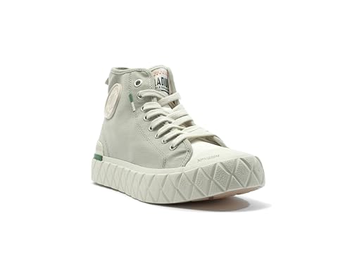 Image of Palladium Unisex Palla Ace Mid Organic Canvas Lace Up Sneaker
