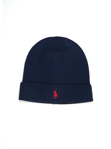 BEANIE HUNTER NAVY RALPH LAUREN