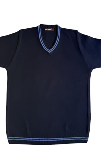 Image of Boy's School Uniform Lining Full Sleeves Sweater - Daffodil