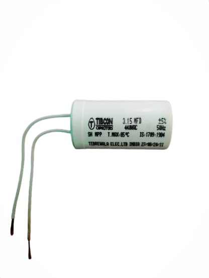 Image of True light (Tibcon) Capacitor for Ceiling Fan 3.15 MFD increasing fan speed,condenser 2 pcs white