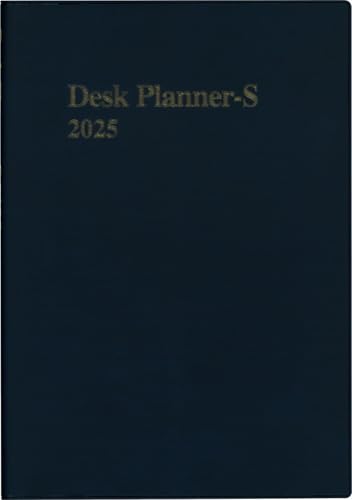 博文館 手帳 2025年 B5 ウィークリー デスクプランナー スピン付き 紺 No.129 (2025年 1月始まり)