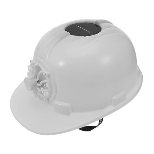 Casco con ventilador solar YARNOW de plástico y electrónica para obras en exterior