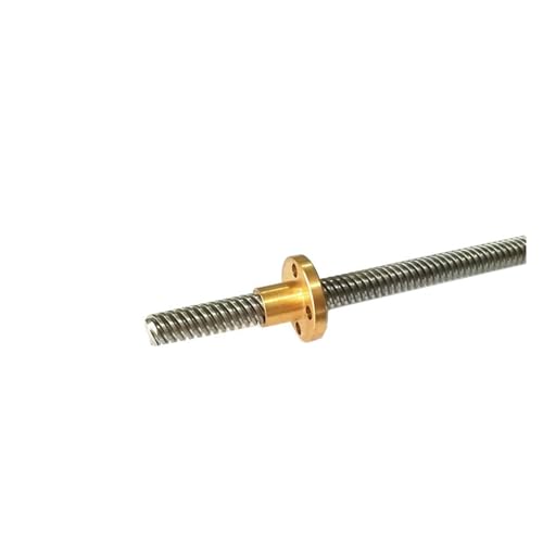 Metal Ball Screw nut T10 Lead Screw 100mm-800mm Lead Screw Threaded Rod with Copper Nut(600mm)