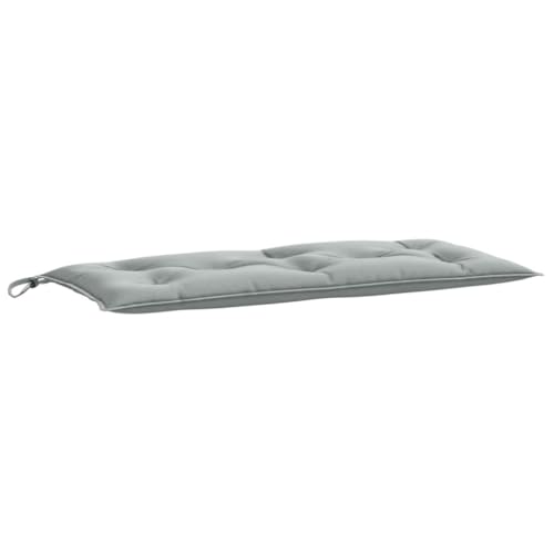 Coussin de banc extérieur étanche lavable gris clair 100 x 50 cm - 5