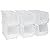 Akro-Mils 30260 AkroBins Plastic Storage Bins, Space-Saving Stackable Bins for Garage, Pantry, Craft Organization, 18" x 11" x 10", Clear, 6-Pack