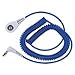 Desco Jewel Low Profile, Wrist Strap Single Conductor Coiled ESD Grounding Cord - 6 ft Length - 4 mm Snap - 09150 [PRICE is per EACH]