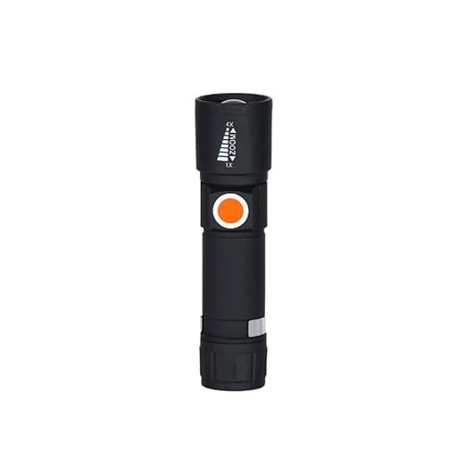 GETLIT Pocket Torch with USB Rechargeble Battery (Black Colour)-picture-55