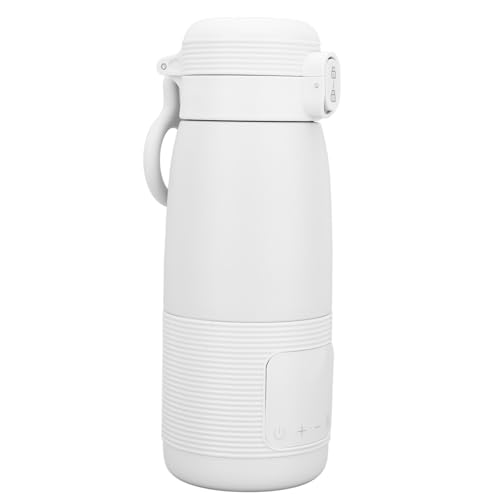 Calentador de Leche Portátil, Calentador de Botellas de Viaje Inalámbrico, Control de Temperatura de Agua de Agua Calentador de Agua para Viajar en el Hogar Al Aire Libre (blanc
