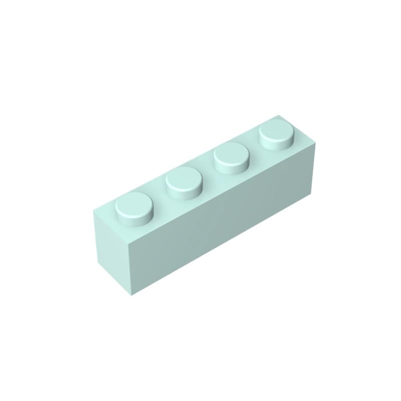 3010 Basic Bricks Brick 1x4 50 Pieces GDS-534 Compatible with Lego Building Blocks Color:Light Aqua