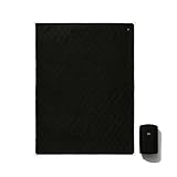 BROOKLYN OUTDOOR COMPANY (BOC) ブルックリンアウトドアカンパニー サーマルフリースブランケット ジップアップ 寝袋型 NY発 キャンプ アウトドア 防寒 撥水加工 災害対策 (ブラック) (H180 x W130cm / ブラック)