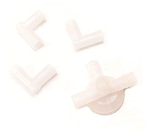 DESCTIDY (Pack of 1 Set) Water Distributor Splitter Suitable for Air Cooler Elbow Set 1 pc of Water Splitter and 3 pcs of Elbow-image-49