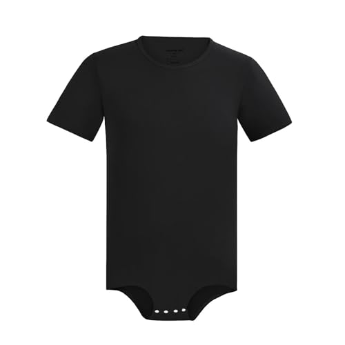 Landofgenie Herren Kurzarm Bodysuit Crotch Shirt Romper Plus Size Bodysuit Herren One Piece Pyjamas Schwarz L Landofgenie Herren Kurzarm Bodysuit Crotch Shirt Romper Plus Size Bodysuit Herren One Piece Pyjamas Schwarz L