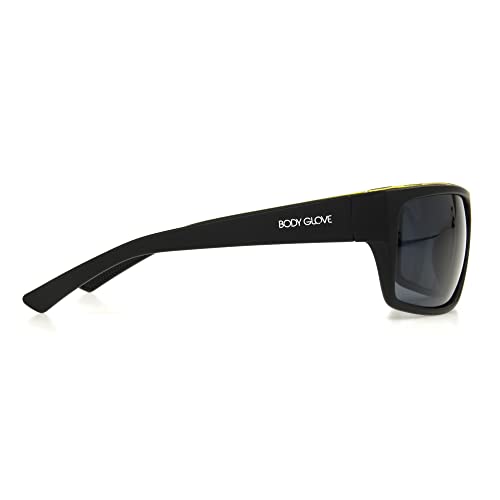 Body Glove Waterman Rectangle Sunglasses, Black, 58 mm3