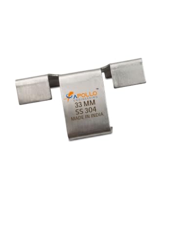 Image of Apollo SS304 Solar Panel Drain Clip | Stainless Steel Auto Water Drain Clip for Solar Panel Frame | Check Frame Thickness Before Order | Prevent Water Stagnation, Dark Spots & Fire Risk (33mm)
