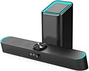 Desktop Computer Speaker 4D Stereo Super Bass Subwoofer Speakers 3 5mm Wired Soundbox USB Powered Speaker Simple and