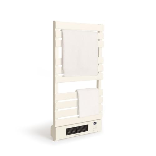 CREATE / WARMTOWEL Pro/Toallero eléctrico con Calefactor y WiFi Blanco Roto / 101x13x55cm / 1500W, 2 potencias, estancias hasta 12m², tecnología PTC