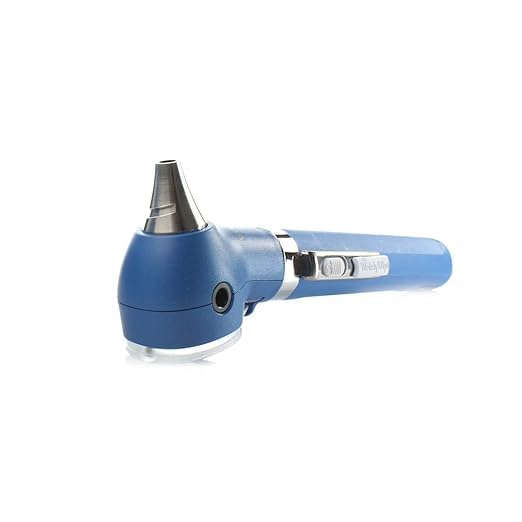 Image of OTICA For Welch Allyn Pocket LED Otoscope Fiber Optic Professional Otoscope with AA Battery Handle 22870 - Blue