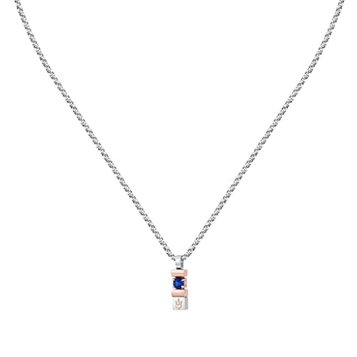 Maserati Collar para Hombre en Acero, Zafiros Sostenibles, Colección Sapphire - JM334AXO05 | Ya disponible en tu tienda friki favorita! En mundofriki.es!