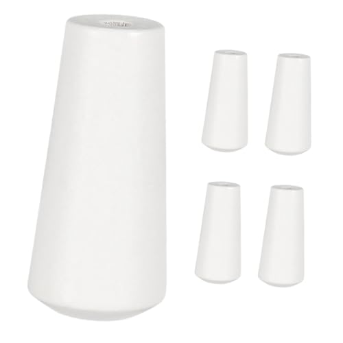 BEBEMOKO 5 Piezas Tiradores de Cordón de Madera Beige para Persianas Accesorios Estables y Fáciles de Instalar para Cortinas y Estores