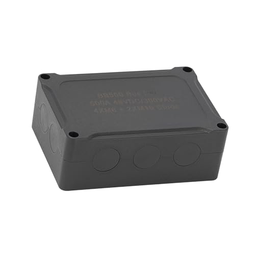 Bornier distribution électrique bateau 500A noir barre de bus marine 6 plots
