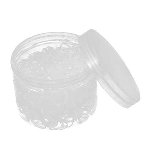 SHINEOFI 1 caja Caja de Gomas Transparentes para Pelo Mujer Lazos Elásticos Resistentes y Suaves Bandas Pequeñas para Cabello sin Daño Accesorios de Pelo Discretos y Duraderos