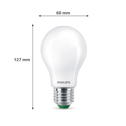 Philips LED Ultra Efficient Class A Light Bulb, 75 W, E27 Base, Warm White 2700K, Frosted