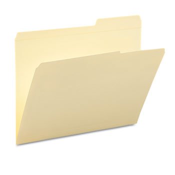 Smead 10386 Guide Height Folder 2/5 Cut Right Reinforced Top Tab Letter Manila 100/Box cover