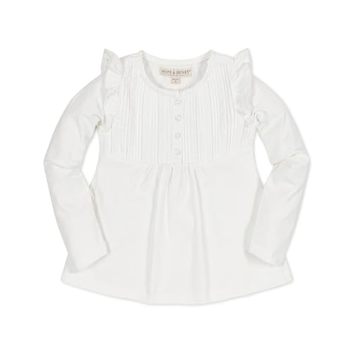 Image of Hope & Henry Girls' Peter Pan Mix Media Top