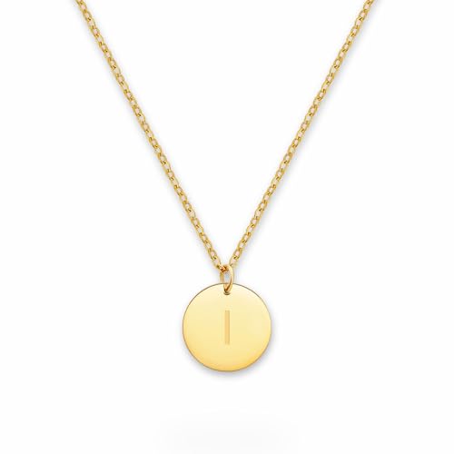 Buchstaben Kette Gold I Goldkette Damen mit 18 Karat Vergoldung