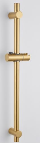Image of AQUIEEN Sliding Rail for Hand Shower - Premium Height & Angle Adjustable Hand Shower Holder | Wall Mounted Shower Slider Bar for Home, Hotels & Luxury Bathrooms (Gold)