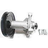 Spindle Assembly Includes Pulley and Mounting Bolts Compatible with Craftsman/Husqvarna Parts Spindle 187292 192870 532192870 532187292 Pulley 195945 197473 (Pack of 2)