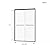 SENPUST 44-48" W x 72" H Double Sliding Shower Door, Aluminum Framed Shower Door, SGCC Clear Tempered Glass, Stainless Steel Hardware, Matte Black