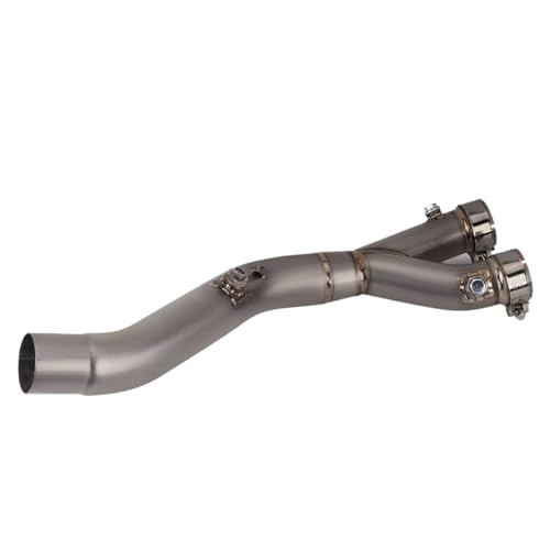XINWELZ Tubo Escape Motocicleta Compatible con YZF para R1 para R1M para MT10 2015 2016 2017 2018 2019 2020 2021 2022 2023 2024 Silenciador Tubo Enlace Medio Modificado para Escape Motocicleta