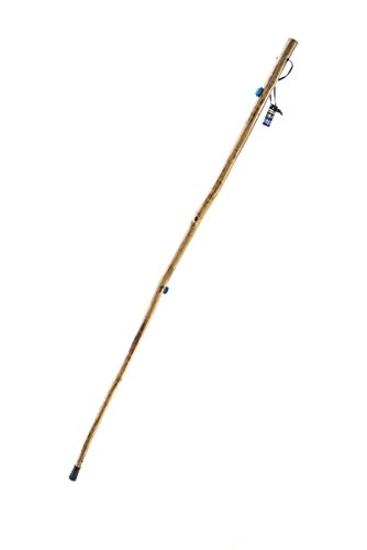 SE Survivor Series Wooden Walking/Hiking Stick with Hand-Carved Deer Design, 55" - WS628-55D