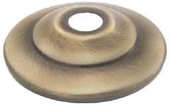 B&P Lamp Tapa de jarrón de latón macizo de 2 14 pulgadas de diámetro, acabado de latón antiguo