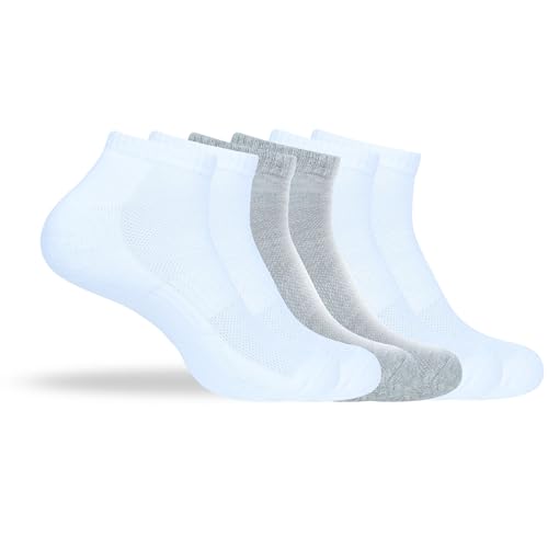 Image of Women's Ankle Socks Thick Cushioned Cotton, Moisture-Wicking socks, Breathable Performance Socks for Running, Sports