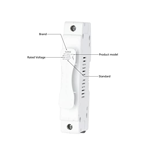 FNDWJ RT18PV-63 DC 1500V Fusível de baixa tensão 1P Porta-fusível Proteção contra sobrecarga e curto