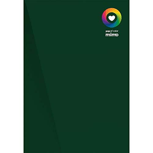 Mimo Papel Color Pop Verde Oliva - A4-180 gr - 25 unds - Possui Massa Colorida - Fibras Mais Firmes