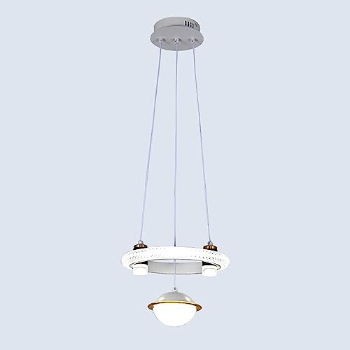 Lustre LED anneau de style industriel minimaliste pour salon moderne