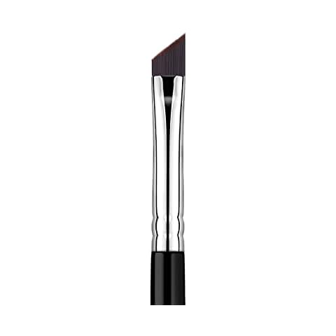 Eyeliner Brush Fine Angled - PRO Precision Gel Eye Liner Makeup Brush -Ultra Thin Slanted Flat Angle - Premium Quality - Cruelty Free Synthetic Bristles (Fine Angled Eyeliner Brush) E835 Black Cover
