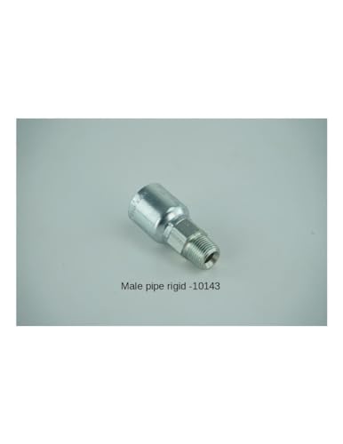 Generic HaiChi 15611-08-08-RW Hydraulic Hose Swivel Assembly 1/2” Hydraulic Hose with Male NPT X Male NPT, 60” Long (3988 psi), Black